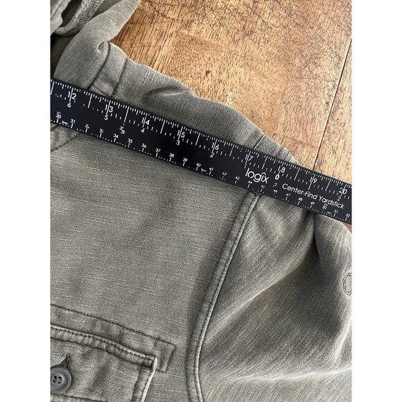 Quicksilver Hooded Chore Coat Full Zip With Buttons Green Snowboard Size M - Picture 8 of 10